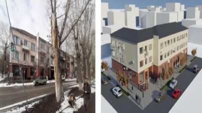 В Семее начался ремонт фасадов домов