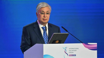 Токаев принял участие в Международном форуме волонтеров