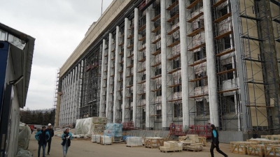 Обещали закончить к Наурызу: на какой стадии сейчас ремонт здания акимата Алматы (фото, видео)