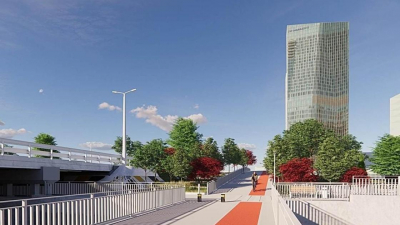 Как будет выглядеть мост через Есентай после реконструкции, показали в акимате Алматы