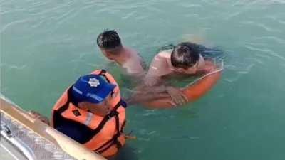 Двое алматинцев едва не утонули на Капшагайском водохранилище (видео)