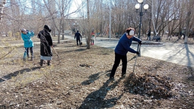 В Акмолинской области провели первый за весну субботник