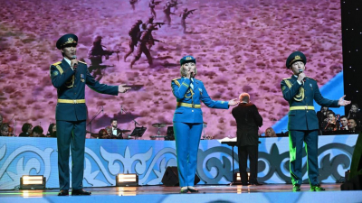 В Алматы прошел концерт, посвященный Дню защитника Отечества