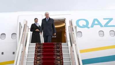 Токаев прибыл в Москву (видео)