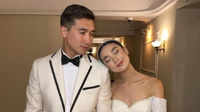 Ерик Хамидуллаев и Акниет Беласарова сыграли свадьбу (фото, видео)